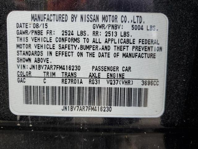 2015 Infiniti Q50 Base VIN: JN1BV7AR7FM416230 Lot: 58417234