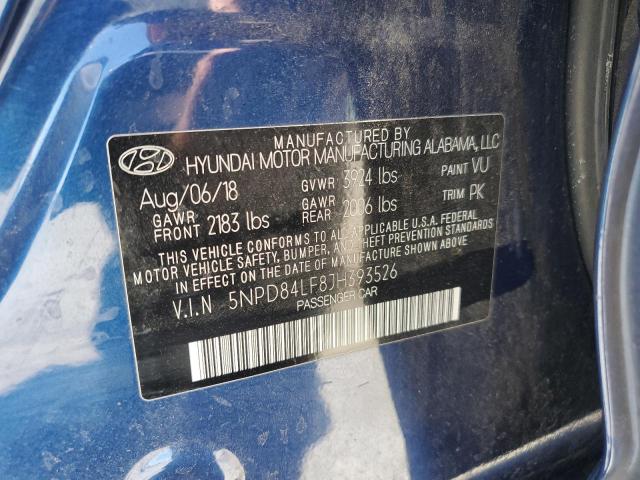 5NPD84LF8JH393526 2018 HYUNDAI ELANTRA - Image 12