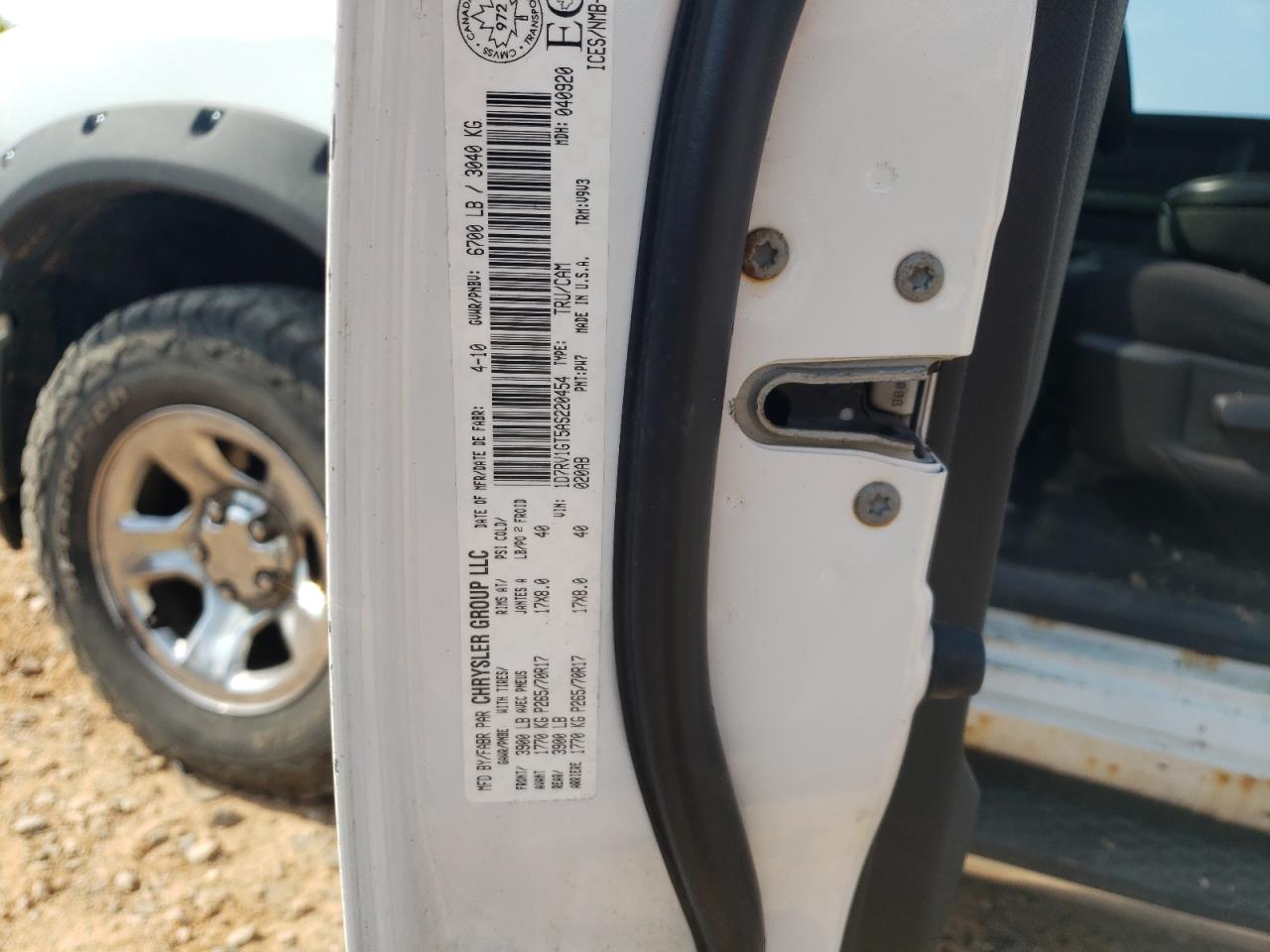 1D7RV1GT5AS220454 2010 Dodge Ram 1500