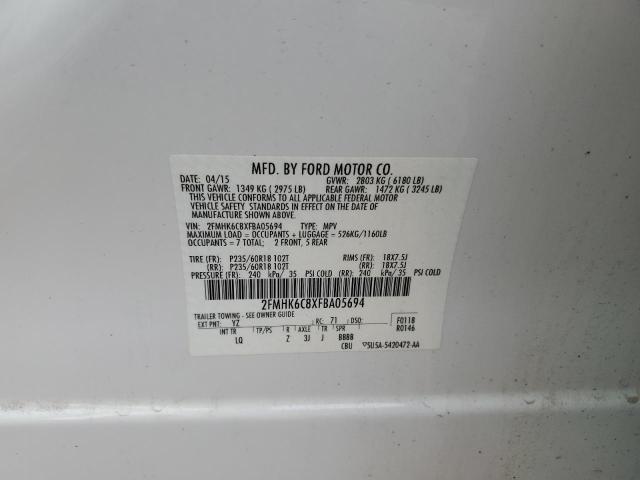 2015 FORD FLEX SEL - 2FMHK6C8XFBA05694