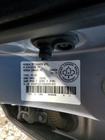 2016 HONDA CIVIC LX 2HGFC2F59GH001431