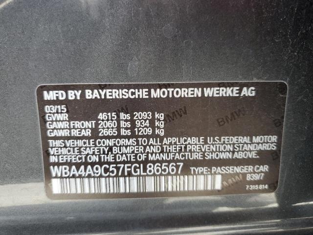 VIN WBA4A9C57FGL86567 2015 BMW 4 Series, 428 I Gran... no.12