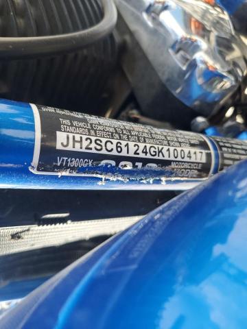 2016 HONDA VT1300 CX JH2SC6124GK100417