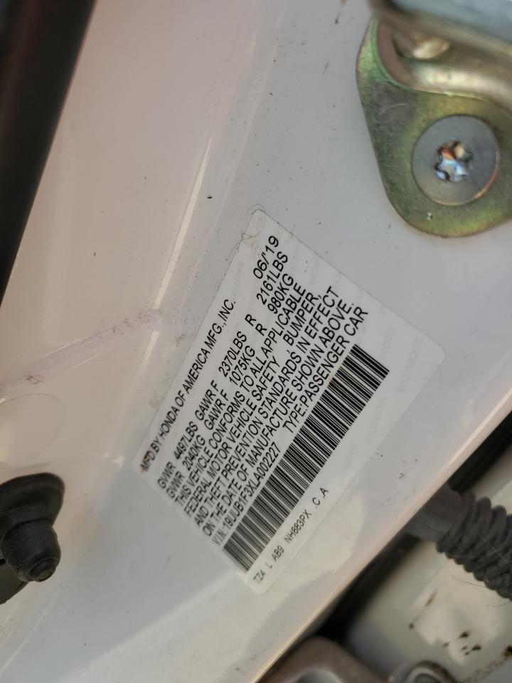 19UUB1F3XLA002227 2020 Acura Tlx