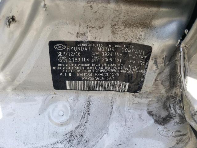 2017 HYUNDAI ELANTRA SE - KMHD84LF3HU284578