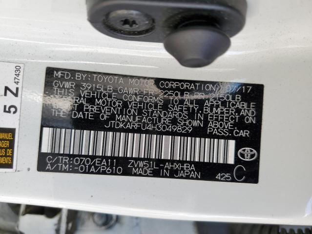 2017 TOYOTA PRIUS - JTDKARFU4H3049829