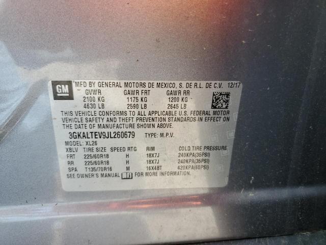 2018 GMC Terrain Sle VIN: 3GKALTEV9JL260679 Lot: 59898974