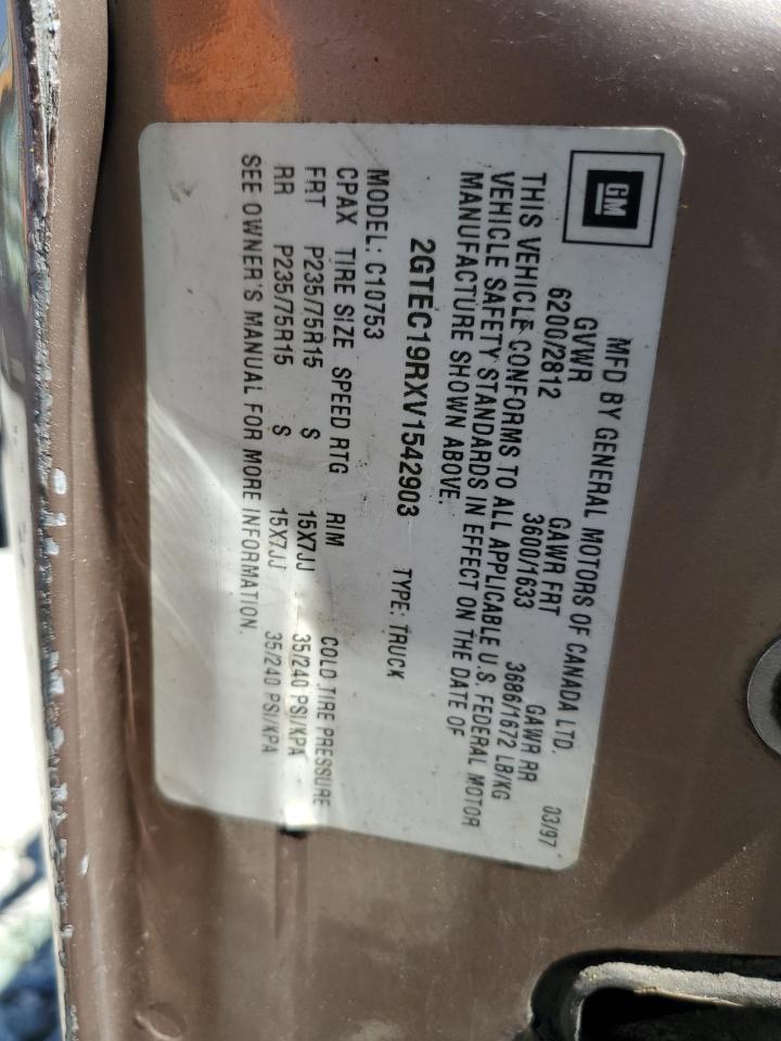 2GTEC19RXV1542903 1997 GMC Sierra C1500