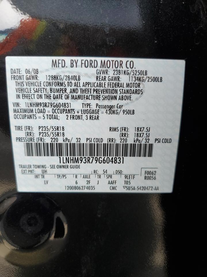 1LNHM93R79G604831 2009 Lincoln Mks