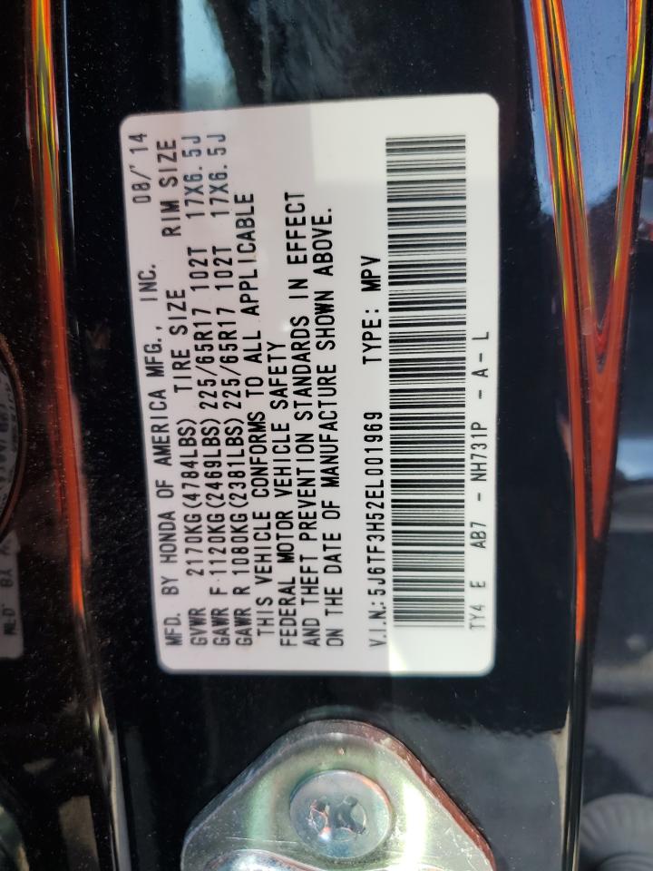 5J6TF3H52EL001969 2014 Honda Crosstour Exl