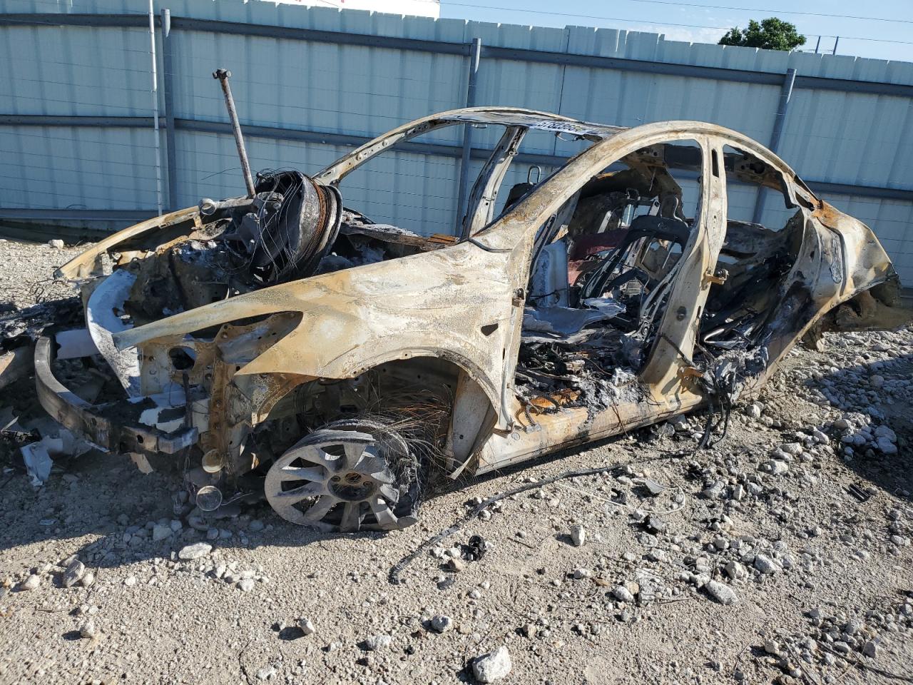 TESLA MODEL Y 2023 burn  electric 7SAYGDEE3PA035217 photo #1