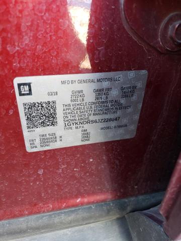 2018 Cadillac Xt5 Luxury VIN: 1GYKNDRS6JZ228047 Lot: 58490764