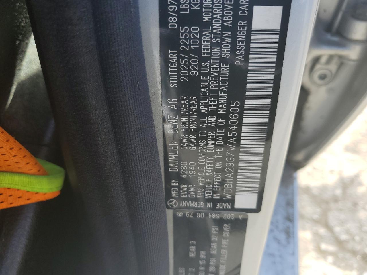 WDBHA29G7WA540605 1998 Mercedes-Benz C 280