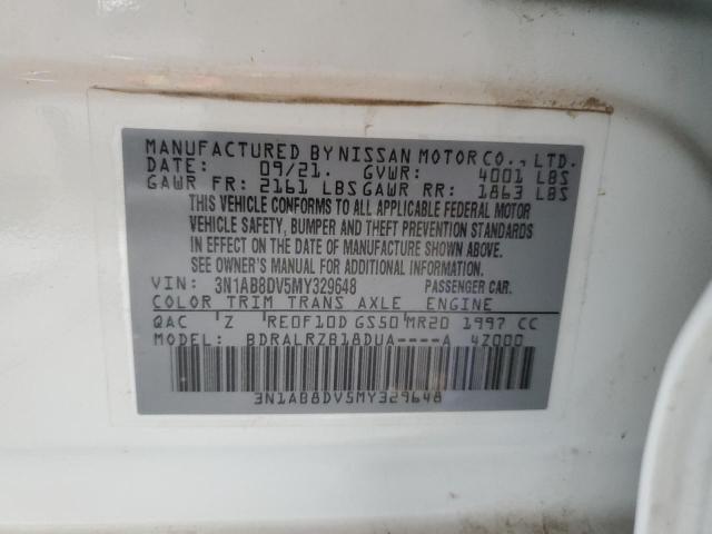 2021 Nissan Sentra Sr VIN: 3N1AB8DV5MY329648 Lot: 58219854