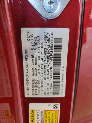 2018 HONDA ACCORD LX - 1HGCV1F14JA103746