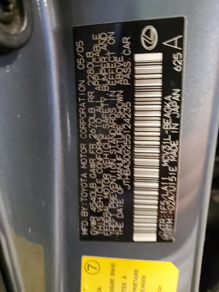 JTHBA30G255124235 2005 Lexus Es 330
