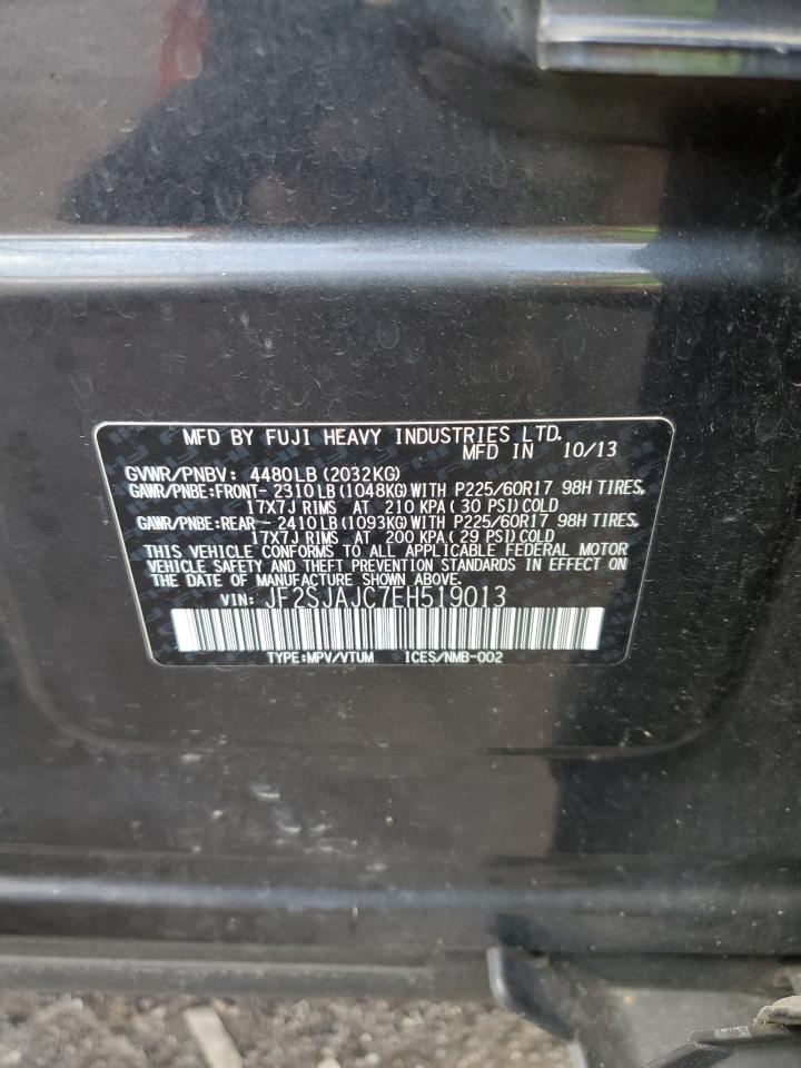 JF2SJAJC7EH519013 2014 Subaru Forester 2.5I Limited