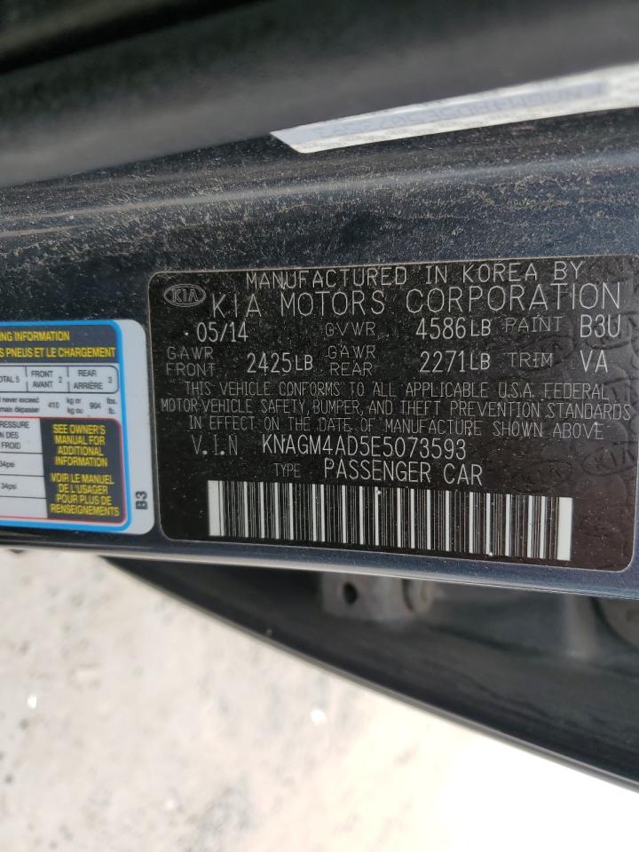 KNAGM4AD5E5073593 2014 Kia Optima Hybrid