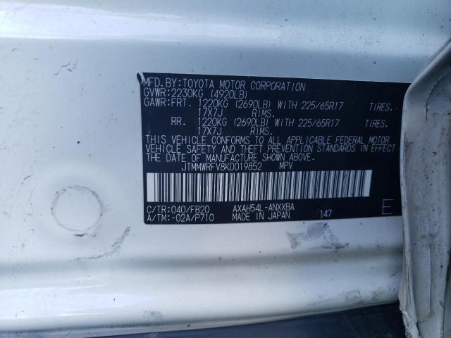 JTMMWRFV8KD019852 2019 TOYOTA RAV 4 - Image 13