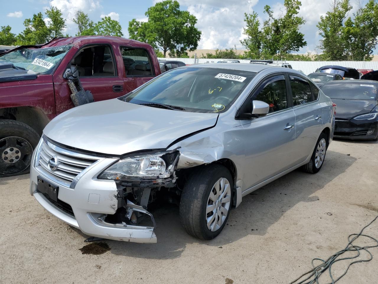 2015 Nissan Sentra S vin: 3N1AB7AP8FY302902