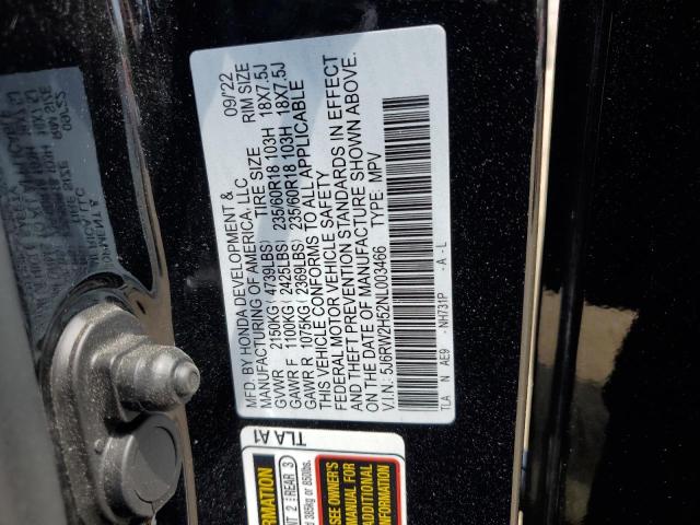 2022 HONDA CR-V EX - 5J6RW2H52NL003466