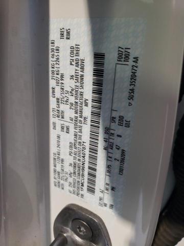 2022 Ford Escape Sel VIN: 1FMCU9H96NUA07071 Lot: 59766514