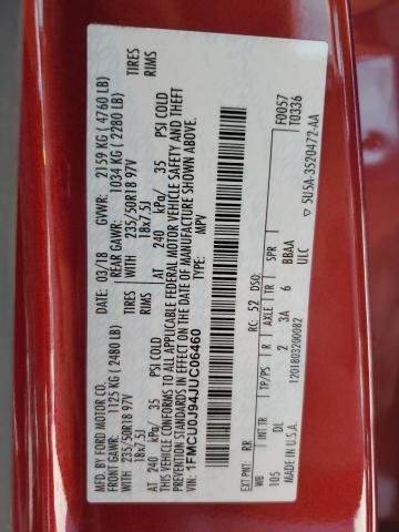 2018 FORD ESCAPE TIT - 1FMCU0J94JUC06460