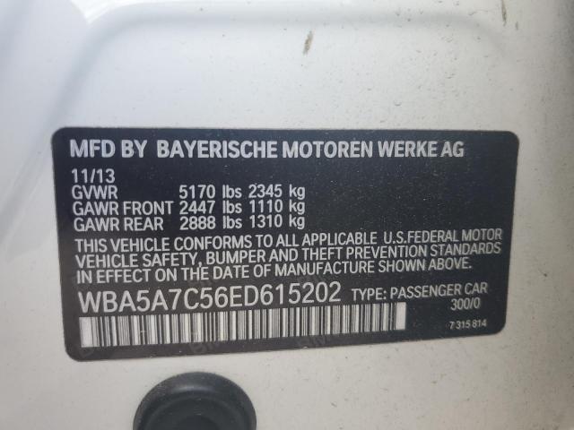 VIN WBA5A7C56ED615202 2014 BMW 5 Series, 528 XI no.12