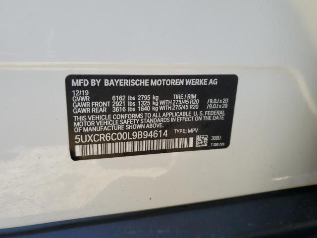 2020 BMW X5 xDrive40I VIN: 5UXCR6C00L9B94614 Lot: 57061174