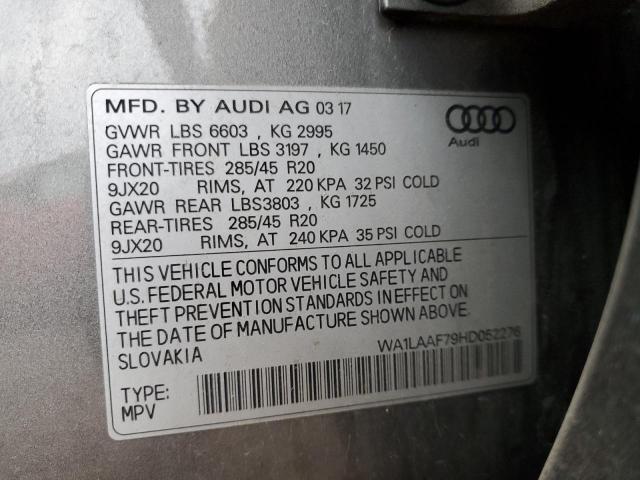 VIN WA1LAAF79HD052276 2017 Audi Q7, Premium Plus no.13