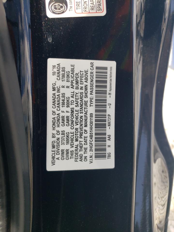 2HGFC4B51HH301189 2017 Honda Civic Lx 2HGFC4B51HH301189 2017 Honda Civic Lx