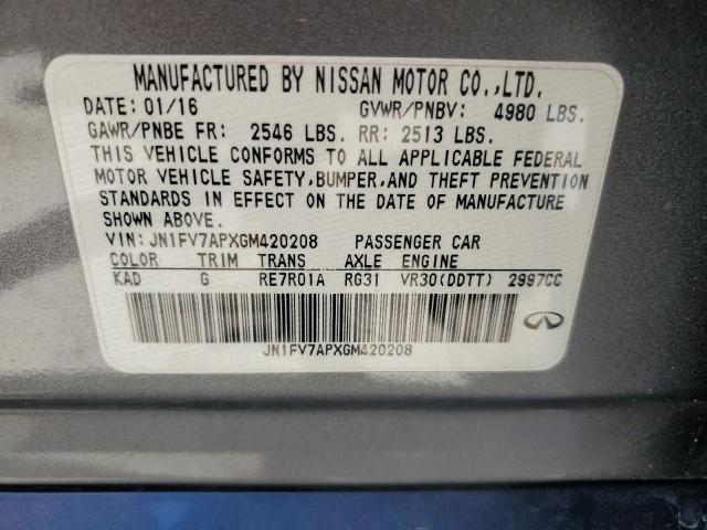 2016 INFINITI Q50 RED SP - JN1FV7APXGM420208