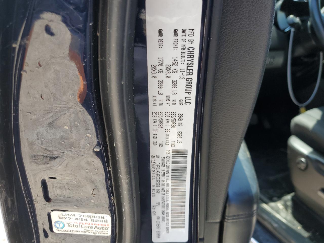 1C4RDJAG4EC332588 2014 Dodge Durango Sxt