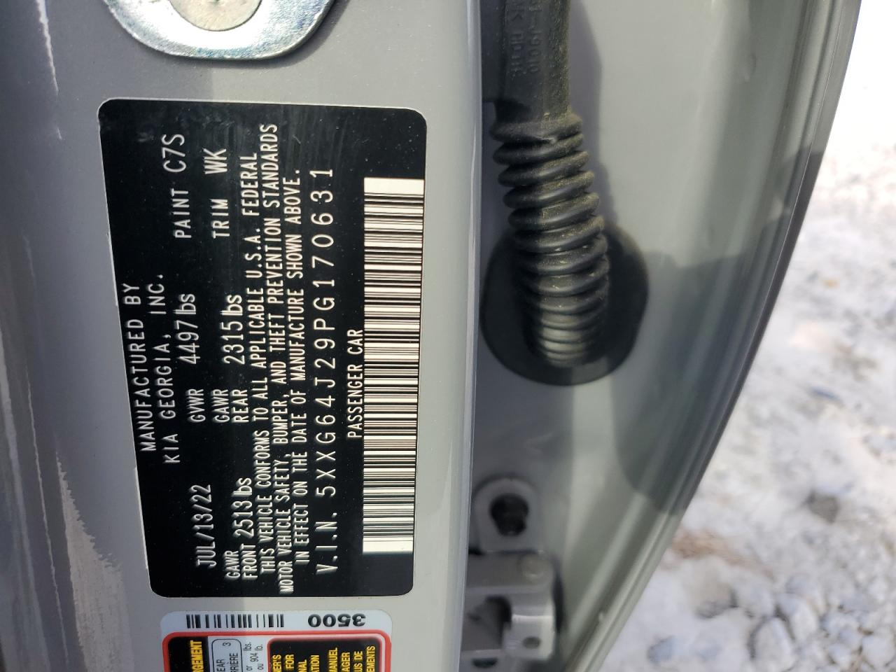 5XXG64J29PG170631 2023 Kia K5 Gt Line