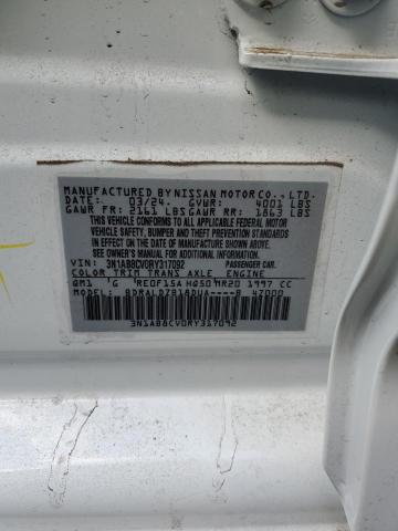 2024 Nissan Sentra Sv VIN: 3N1AB8CV0RY317092 Lot: 58990384