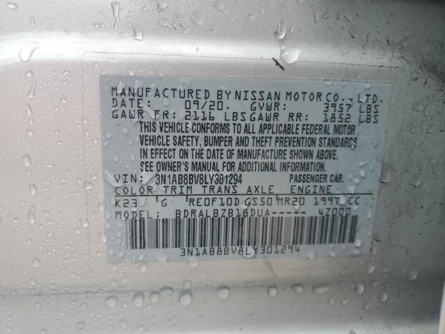 2020 NISSAN SENTRA S - 3N1AB8BV8LY301294