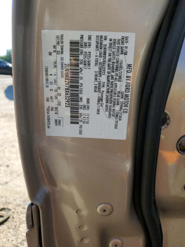 2LNHM82V78X632923 2008 Lincoln Town Car Signature Limited