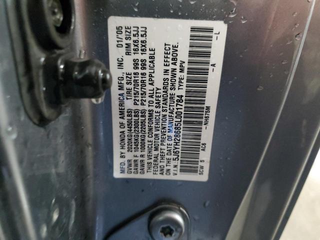 2005 Honda Element Ex VIN: 5J6YH28685L001784 Lot: 58951324