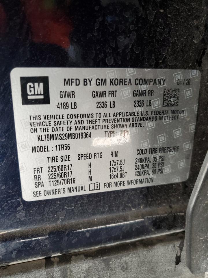 KL79MMS29MB019364 2021 Chevrolet Trailblazer Ls