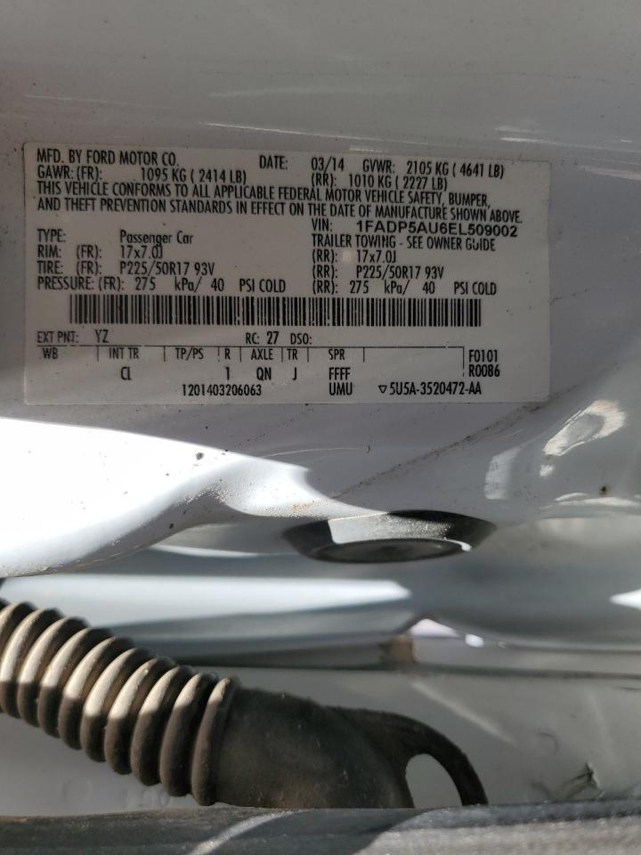 1FADP5AU6EL509002 2014 Ford C-Max Se