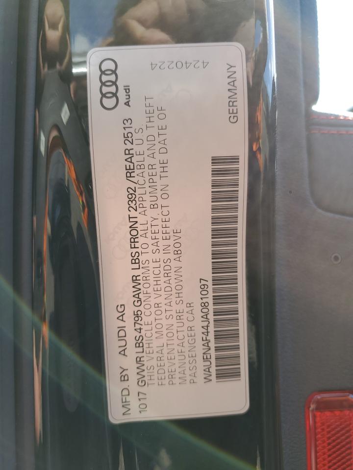 WAUENAF44JA081097 2018 Audi A4 Premium Plus