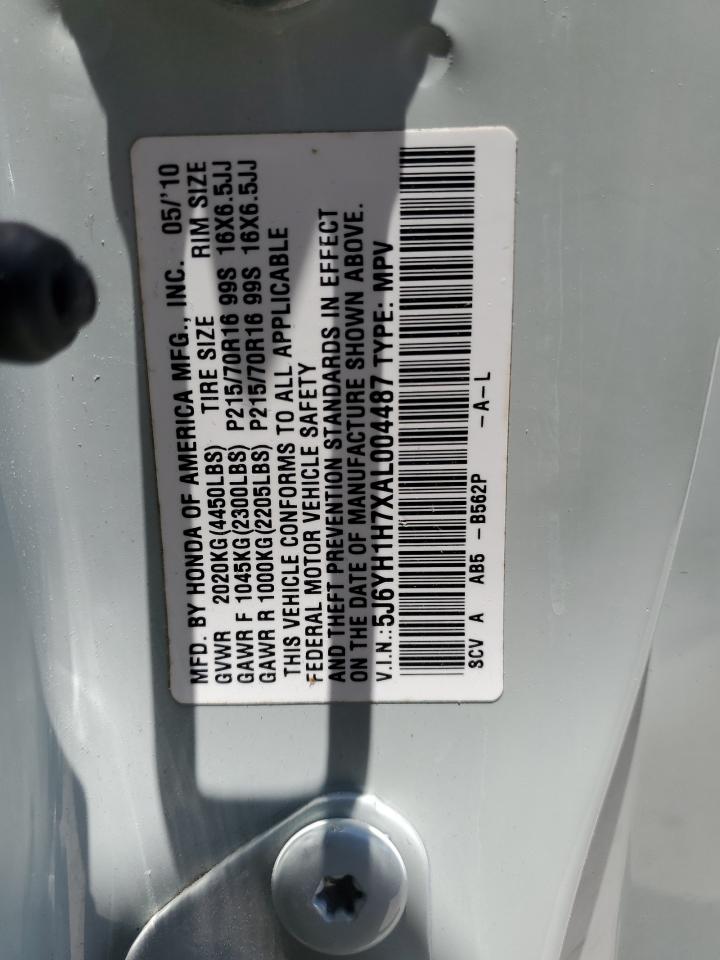 5J6YH1H7XAL004487 2010 Honda Element Ex