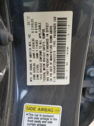 VIN 19UUA8F22DA000279 2013 Acura TL no.10