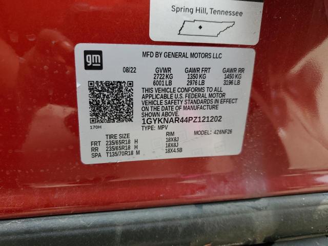 2023 Cadillac Xt5 Luxury VIN: 1GYKNAR44PZ121202 Lot: 57335754