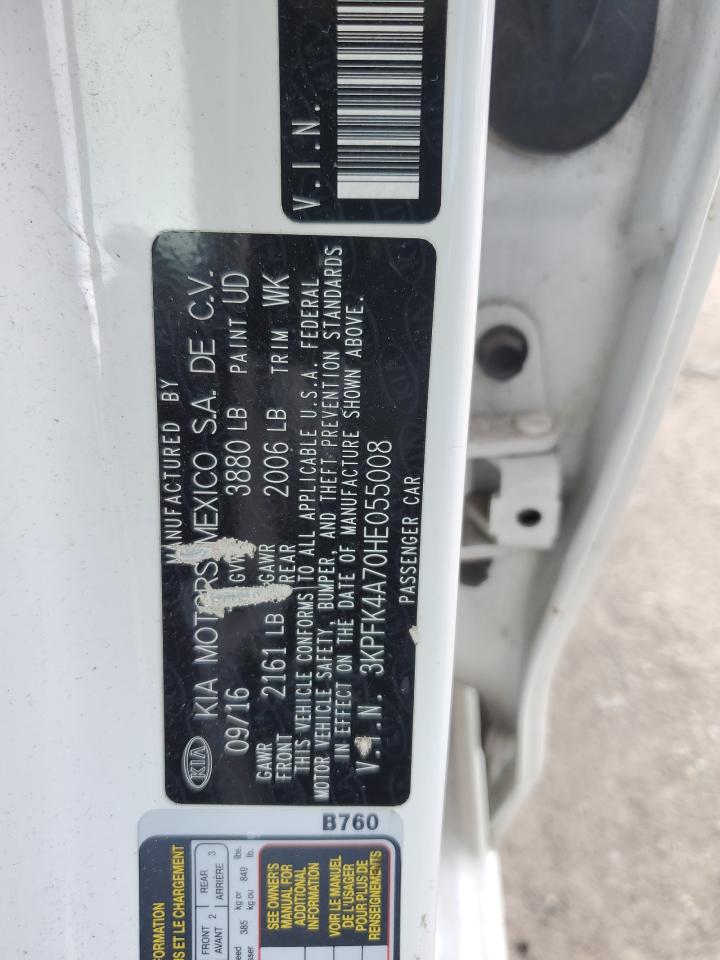 3KPFK4A70HE055008 2017 Kia Forte Lx