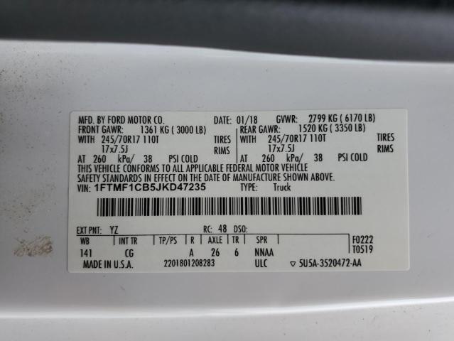 1FTMF1CB5JKD47235 2018 FORD F-150 - Image 12