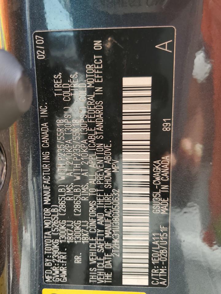 2T2HK31U38C050632 2008 Lexus Rx 350