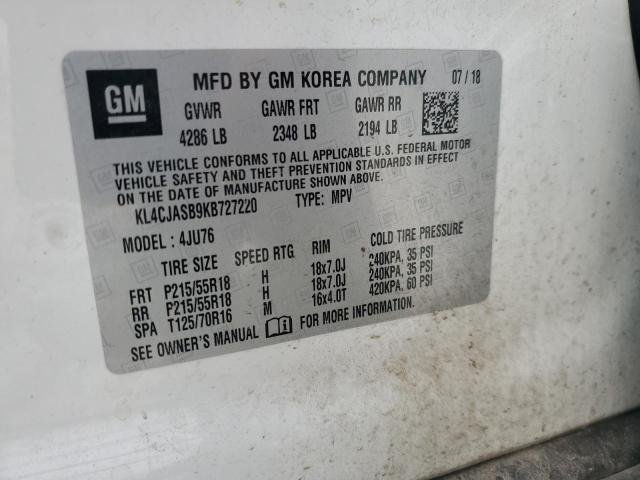 2019 BUICK ENCORE PRE - KL4CJASB9KB727220
