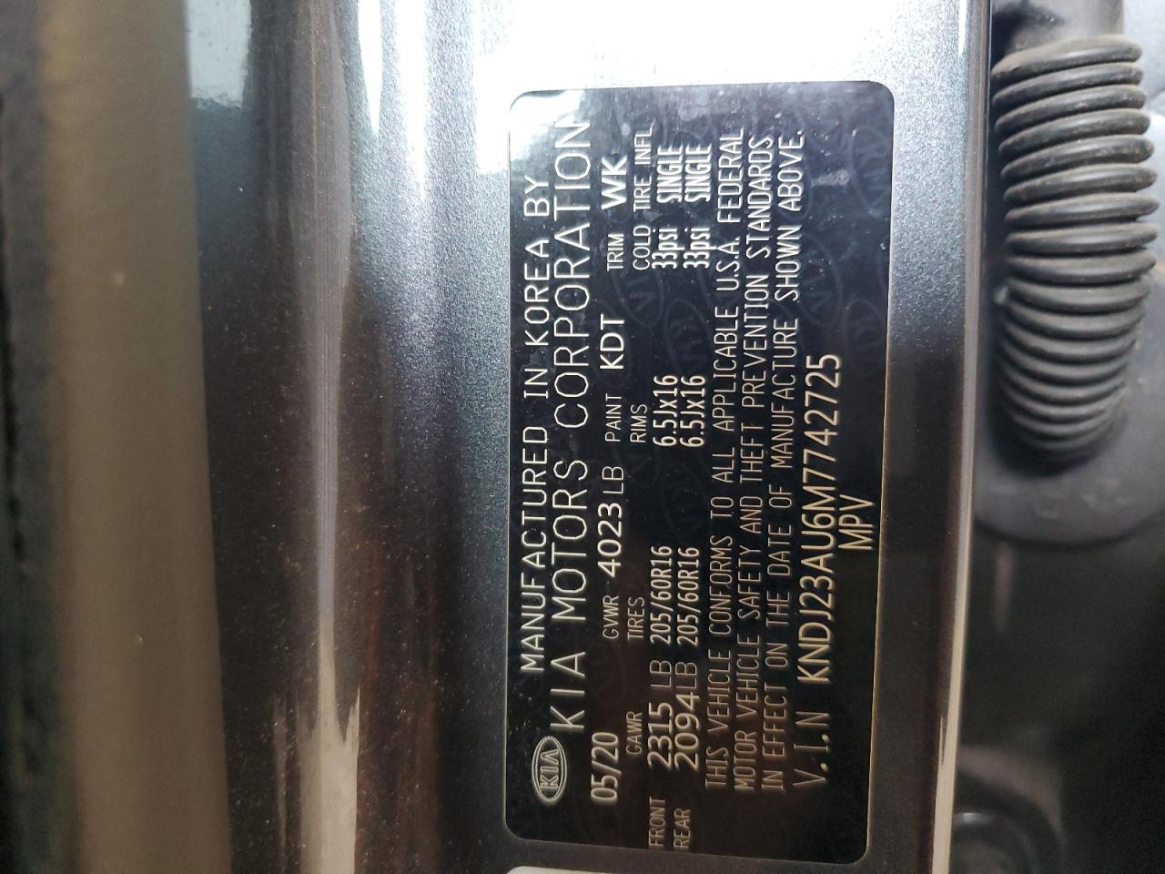 KNDJ23AU6M7742725 2021 Kia Soul Lx