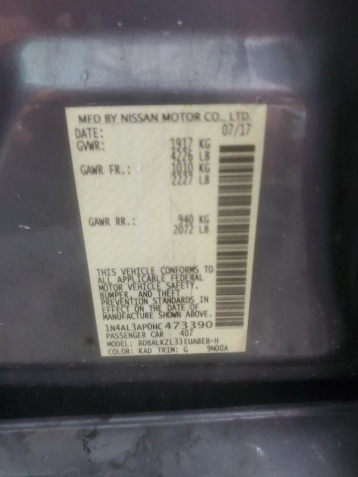 1N4AL3AP0HC473390 2017 Nissan Altima 2.5